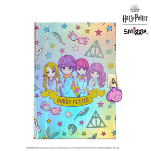 Smiggle - Cuaderno A5 con candado de Harry Potter