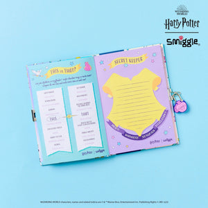 Smiggle - Cuaderno A5 con candado de Harry Potter