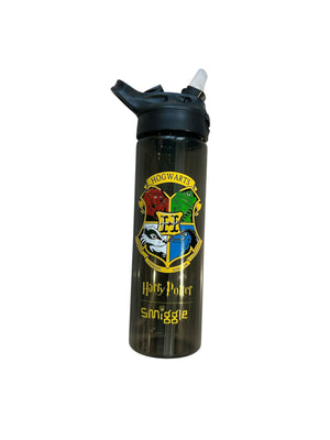 Smiggle - Botella de agua de 650 ml con pajita automática sin BPA Harry Potter