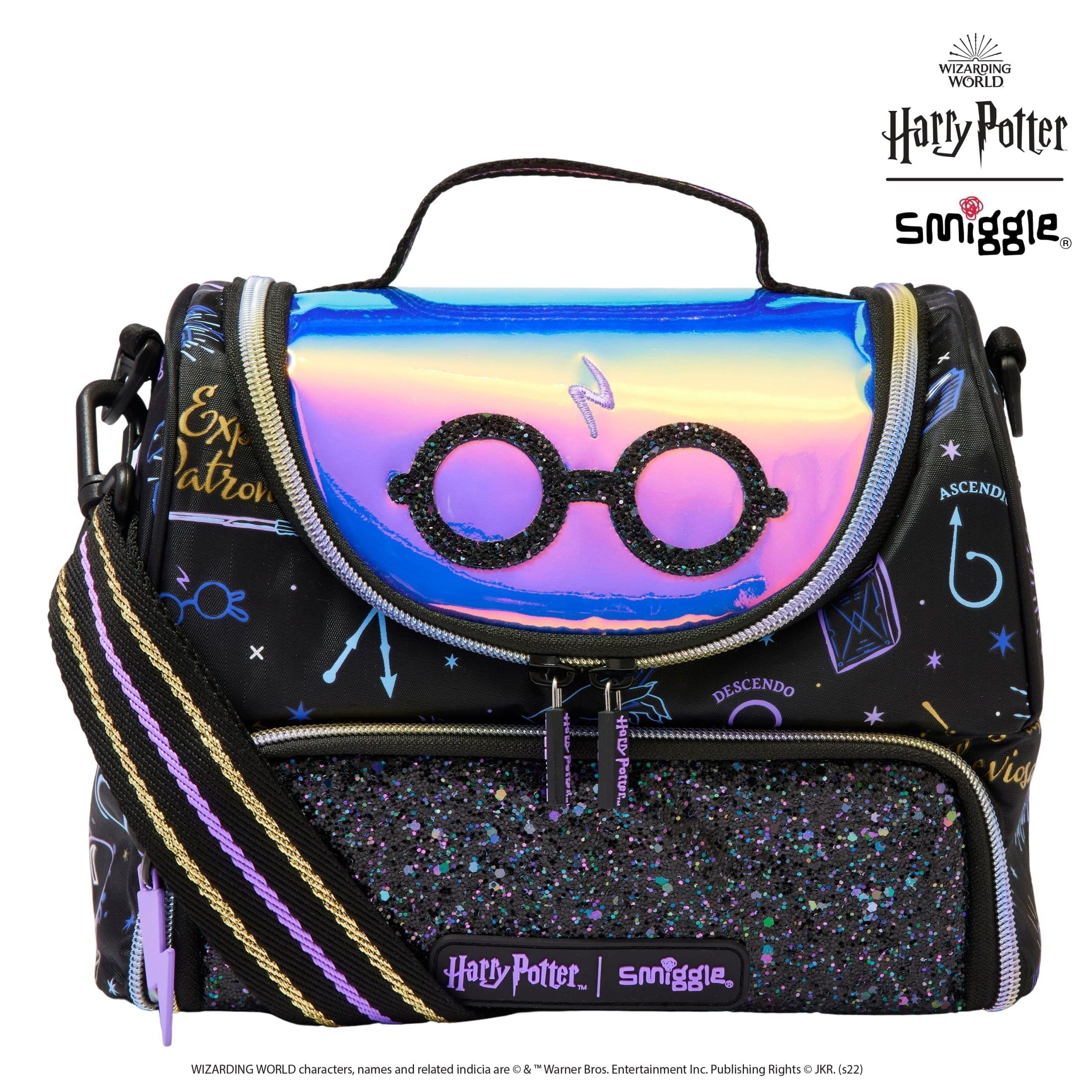 Smiggle - Fiambrera de doble capa con correa Harry Potter