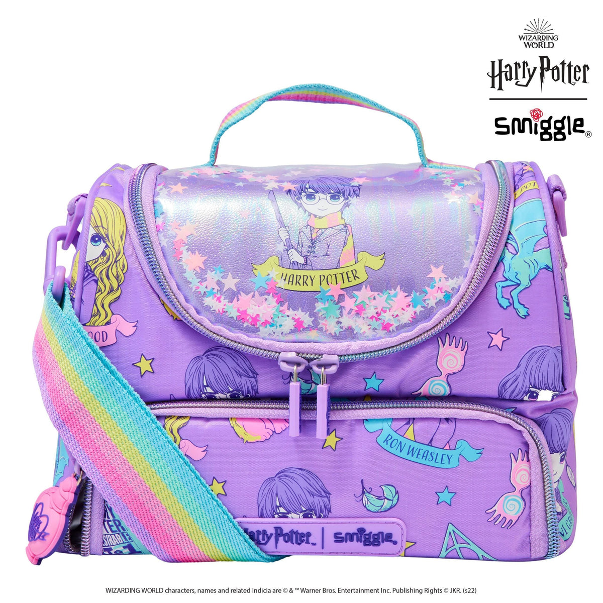 Smiggle - Fiambrera de doble capa con correa Harry Potter
