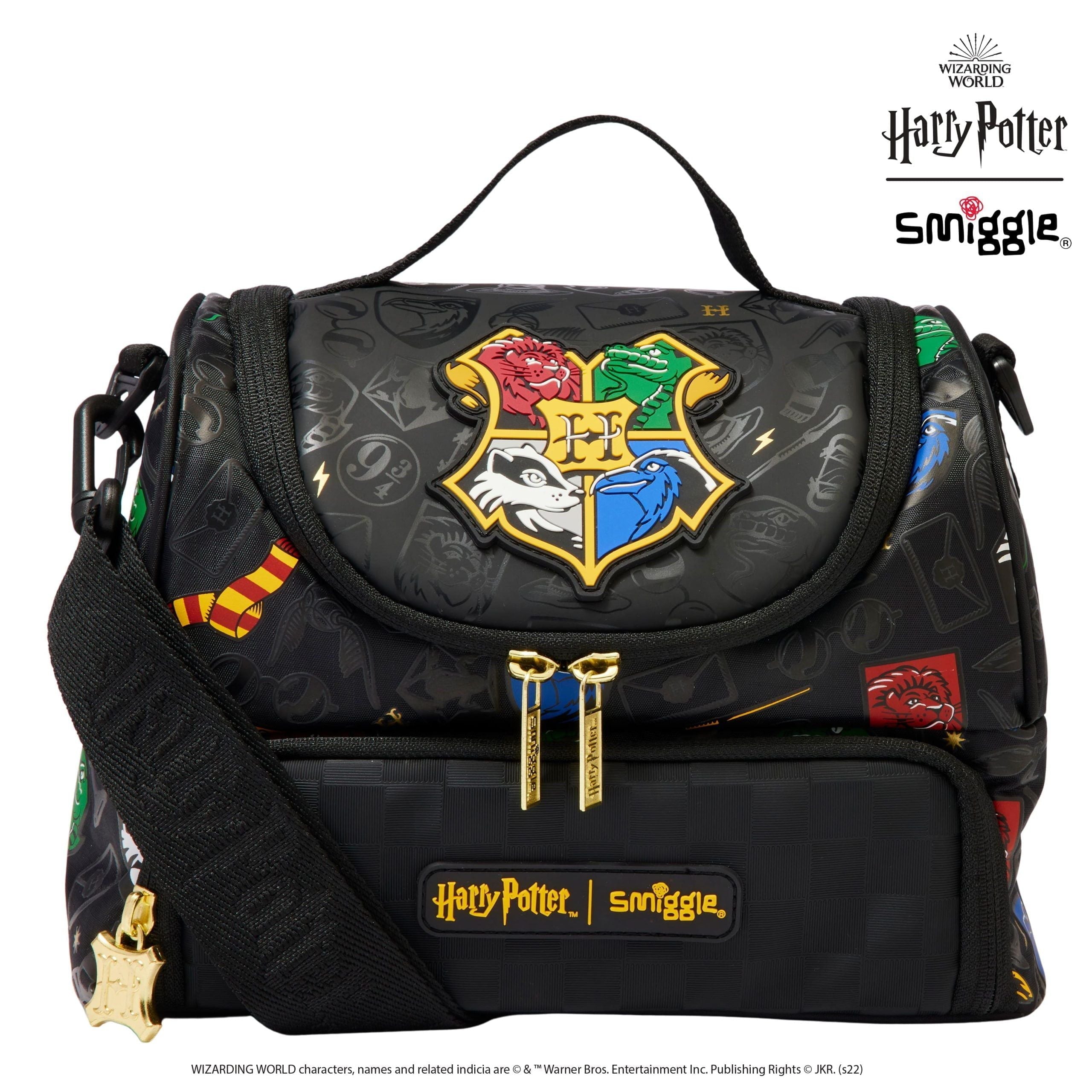 Smiggle - Fiambrera de doble capa con correa Harry Potter