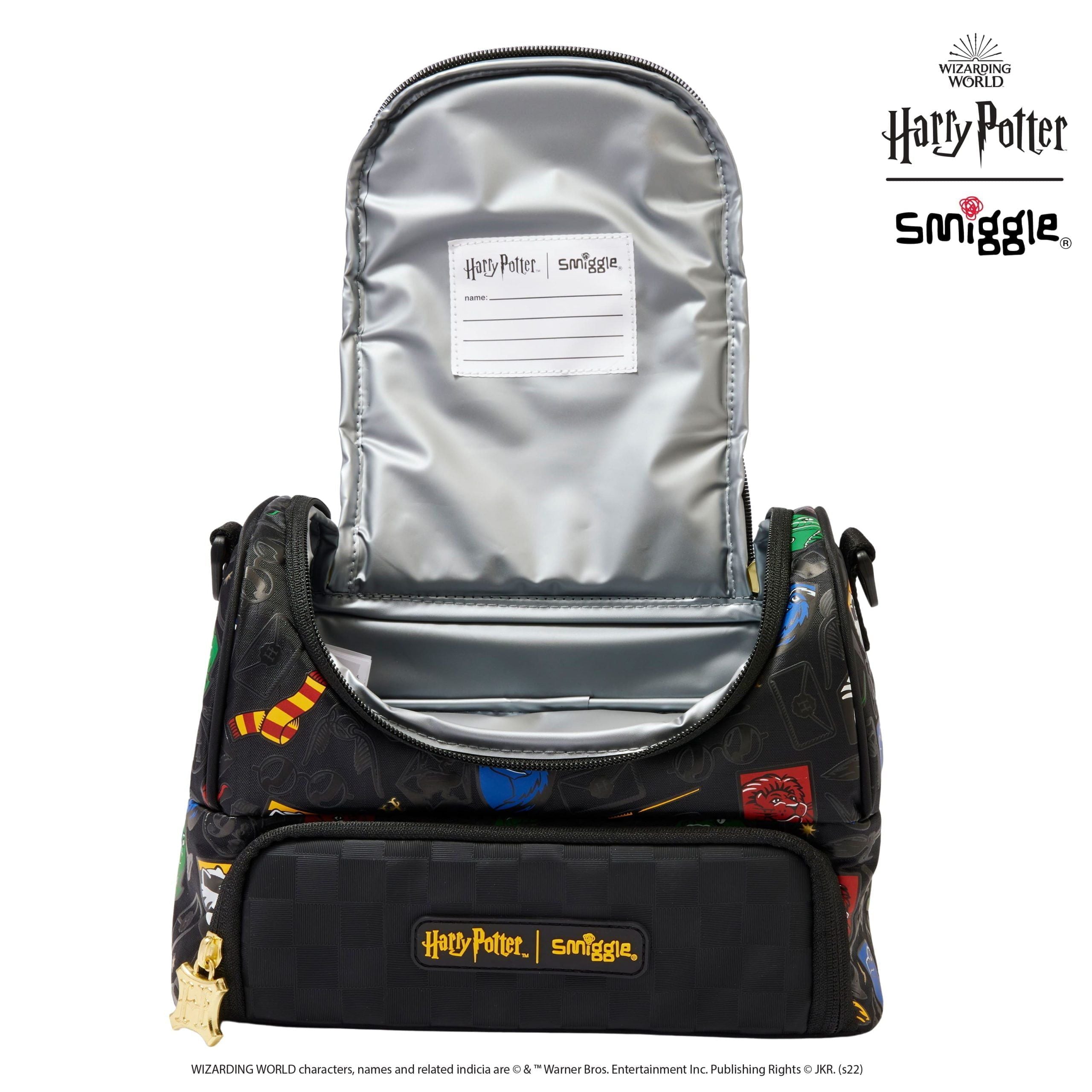 Smiggle - Fiambrera de doble capa con correa Harry Potter