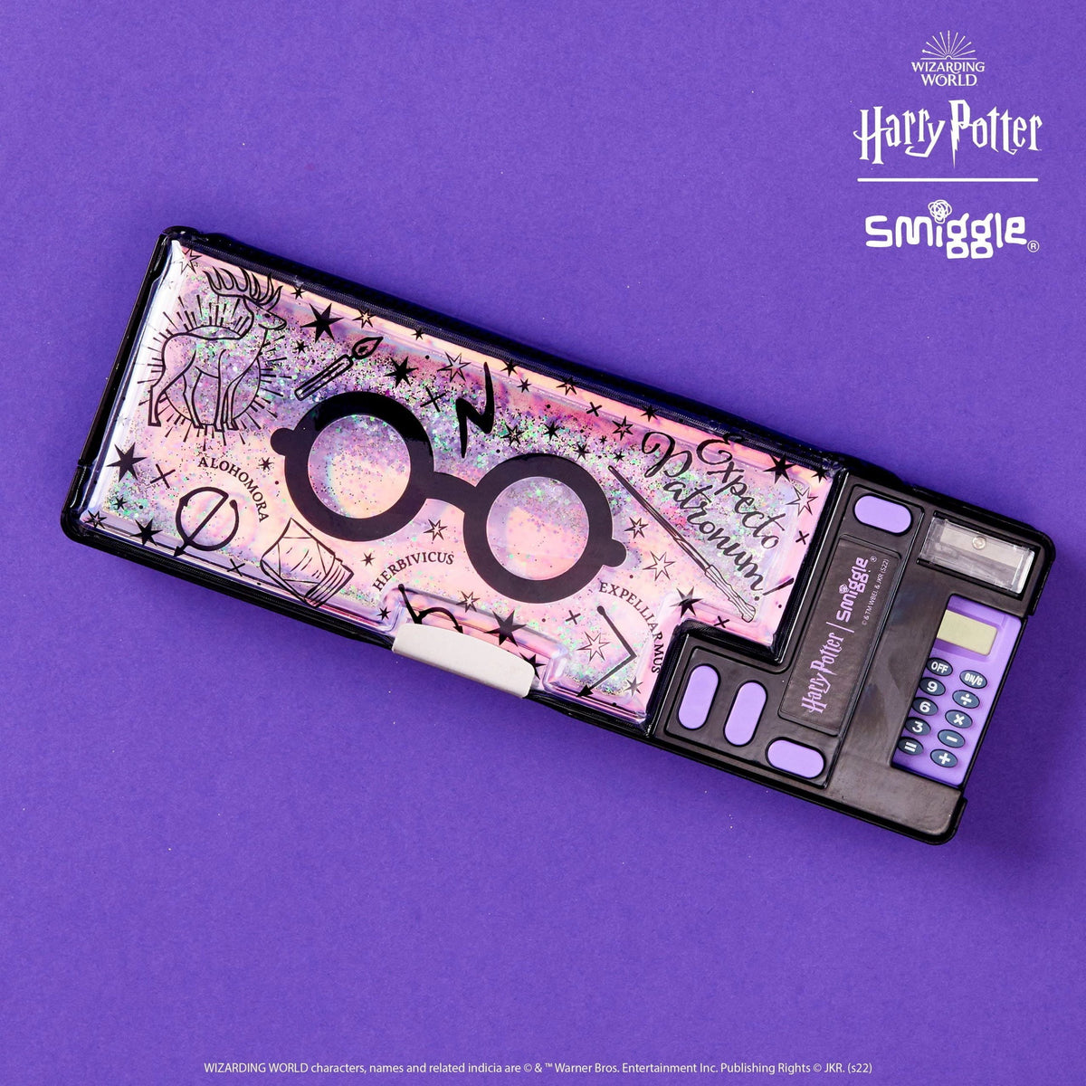Estuche automático con calculadora Smiggle - Harry Potter