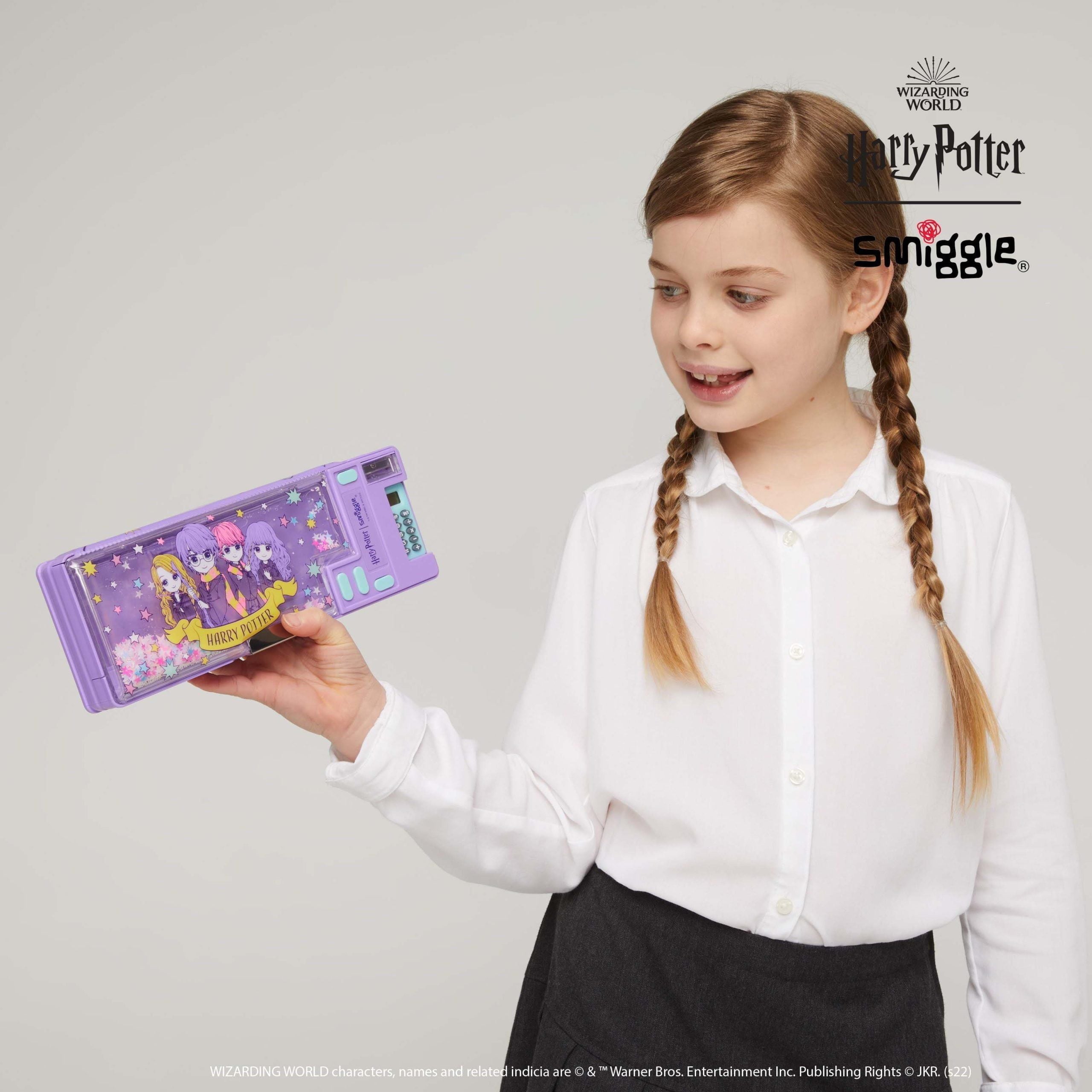 Estuche automático con calculadora Smiggle - Harry Potter