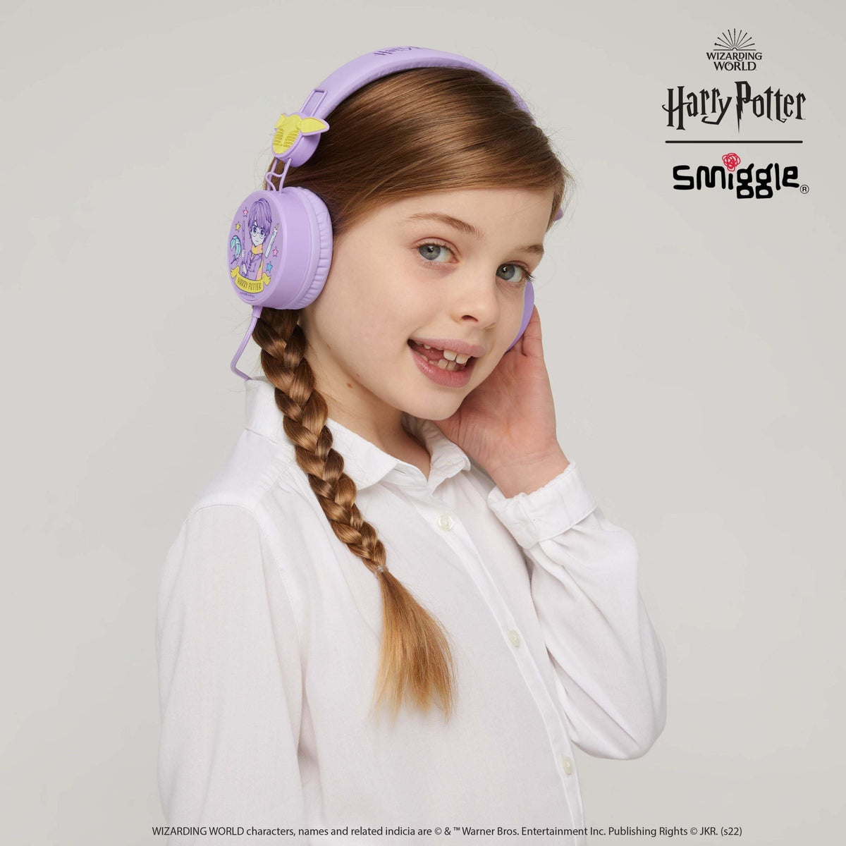 Smiggle - Auriculares de diadema con cable Harry Potter
