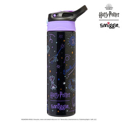 Smiggle - Botella de acero de 520 ML con pajita automática Harry Potter