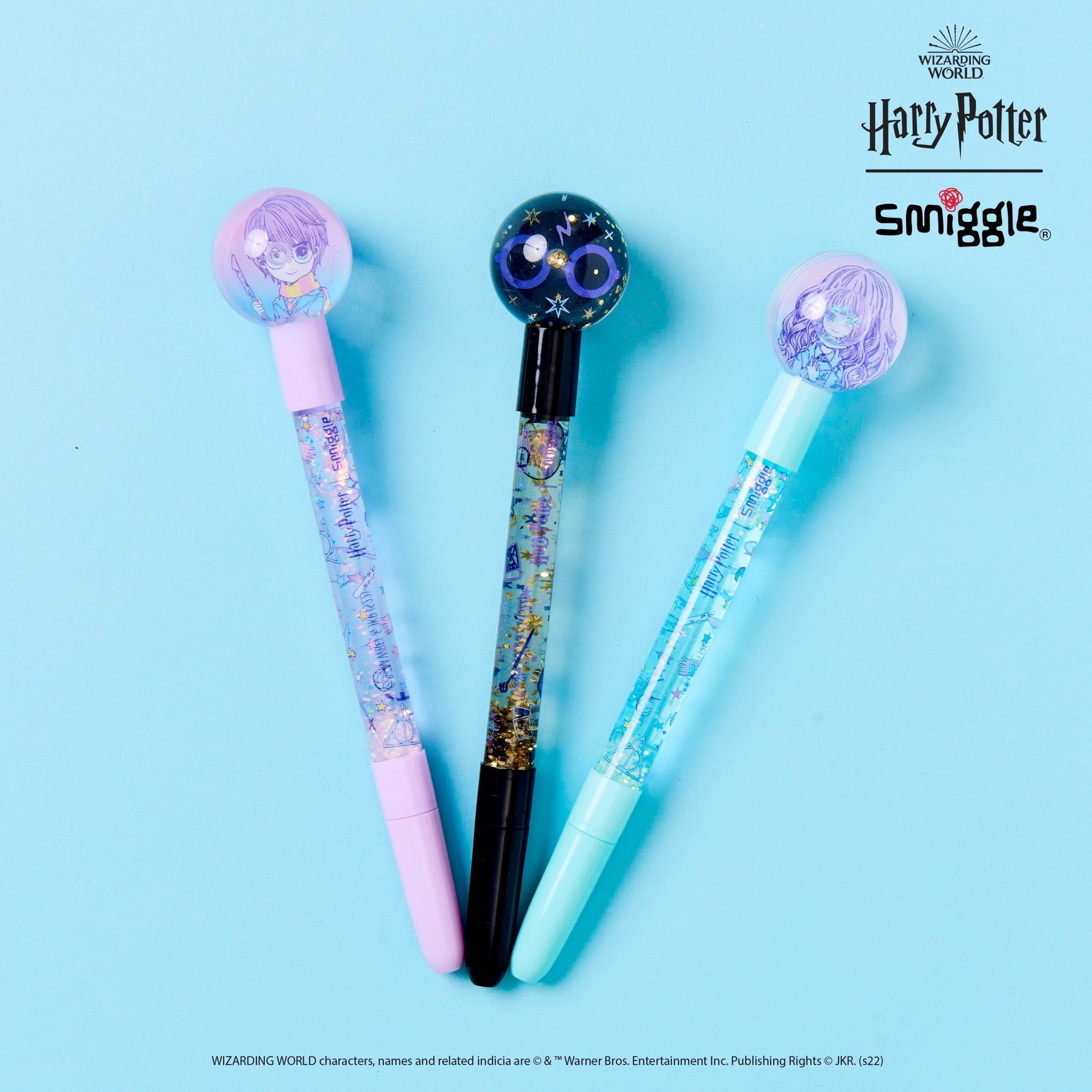Smiggle - Bolígrafo con purpurina Harry Potter