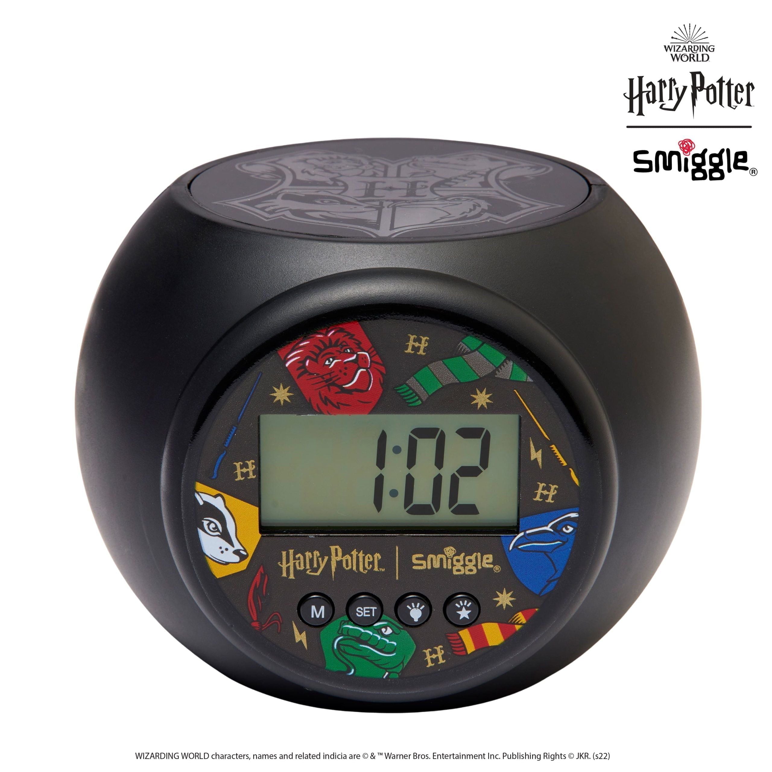 Smiggle - Harry Potter Reloj de mesa digital con proyector y luz