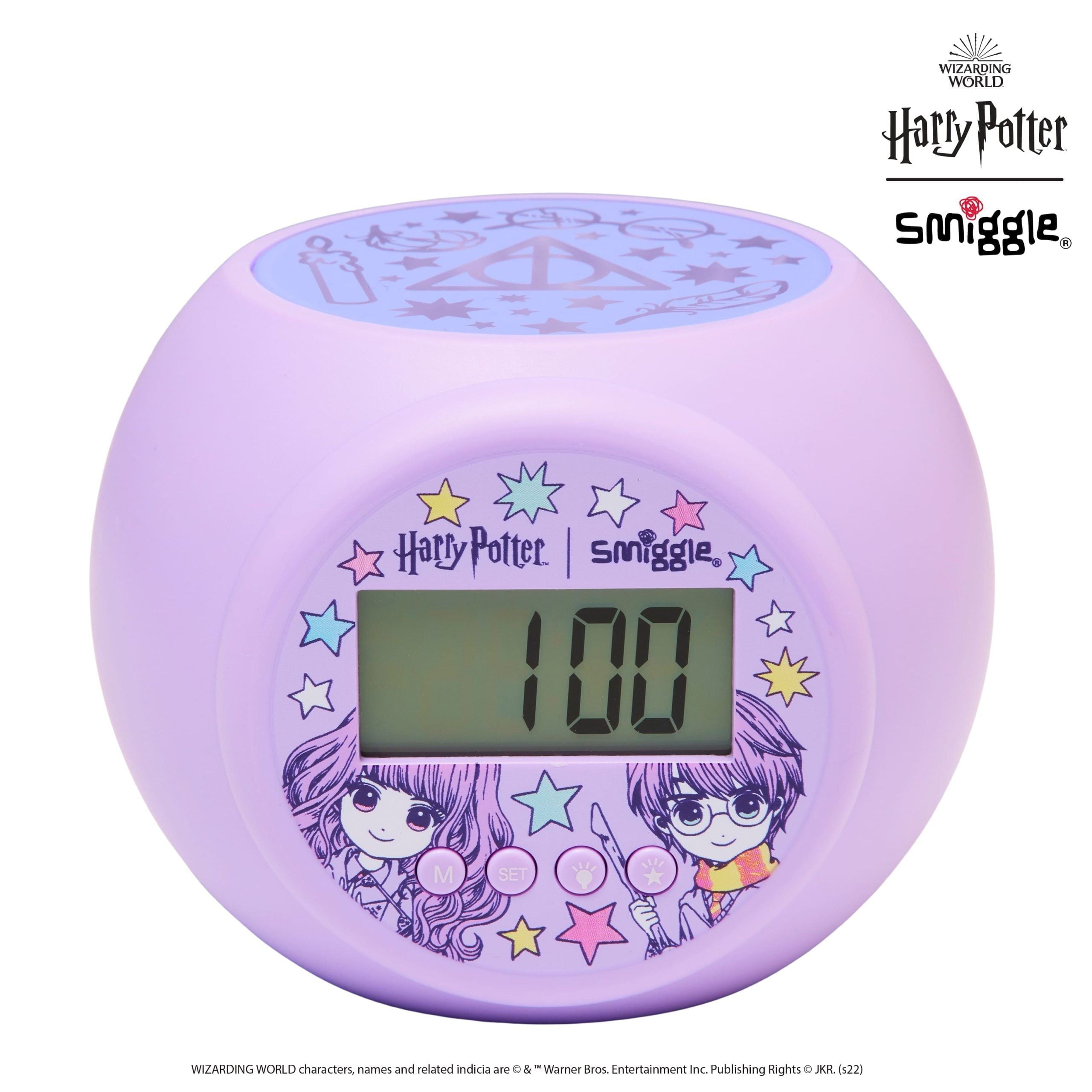 Smiggle - Harry Potter Reloj de mesa digital con proyector y luz