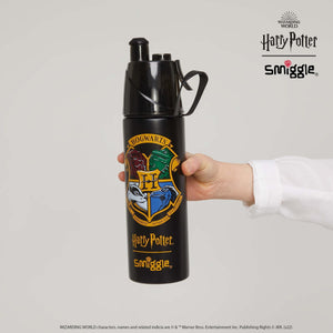 Smiggle - Botella de acero de 500 ml con pulverizador de Harry Potter