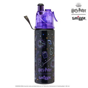 Smiggle - Botella de acero de 500 ml con pulverizador de Harry Potter
