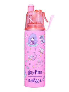 Smiggle - Botella de acero de 500 ml con pulverizador de Harry Potter