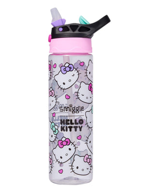 Smiggle - Hello Kitty Botella de agua sin BPA con boquilla automática 650ML