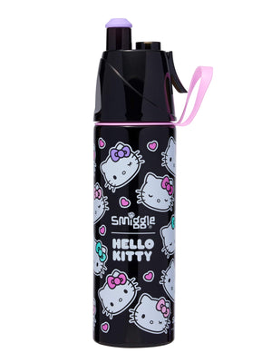 Smiggle - Botella de acero de 500 ml con pulverizador Hello Kitty