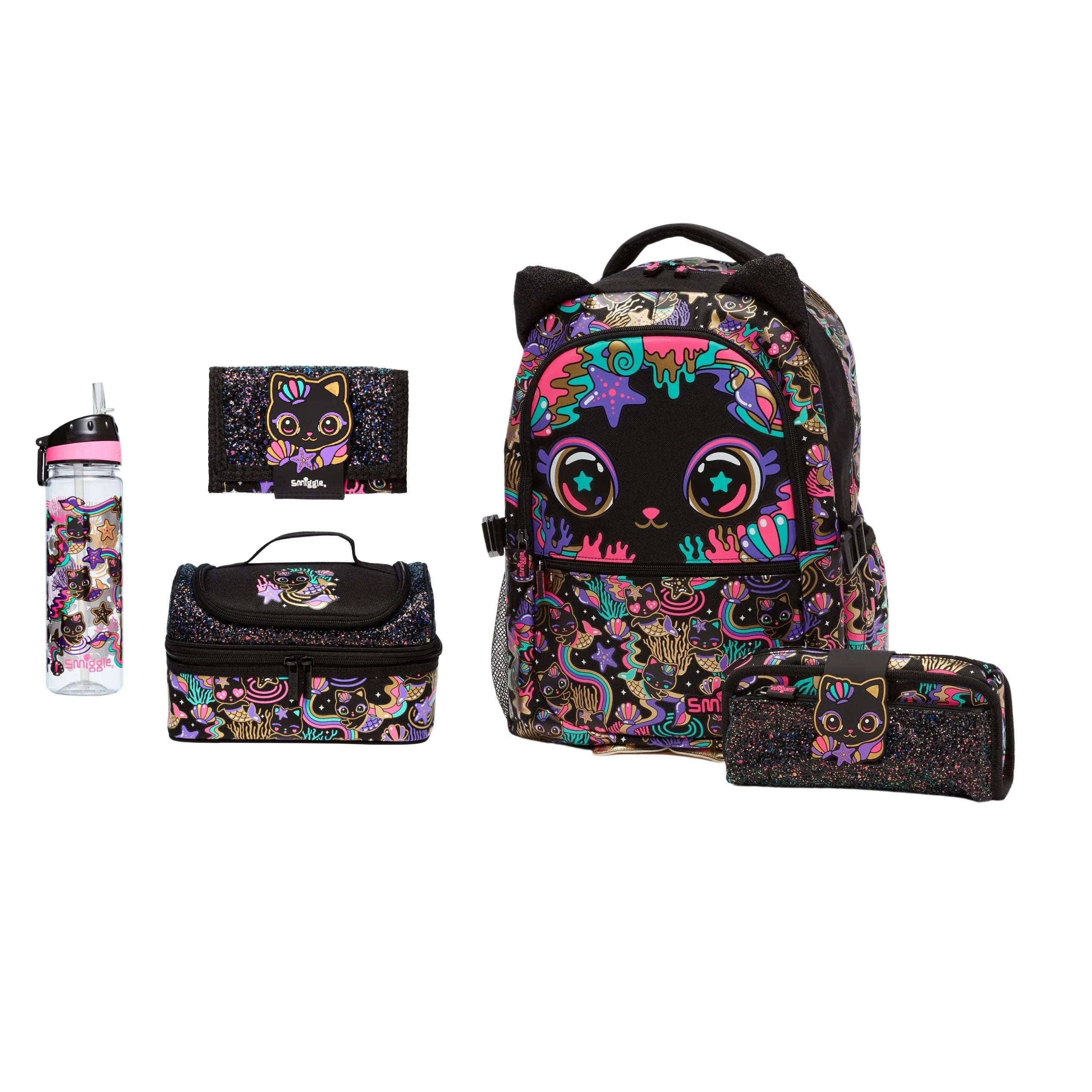 Smiggle - Juego Escolar Completo de 5 piezas Hey There