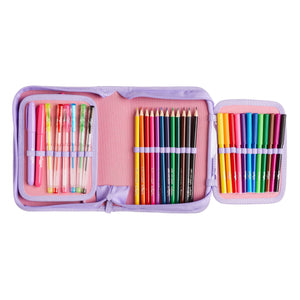 Smiggle - Estuche de papelería Hey There con lápices de colores