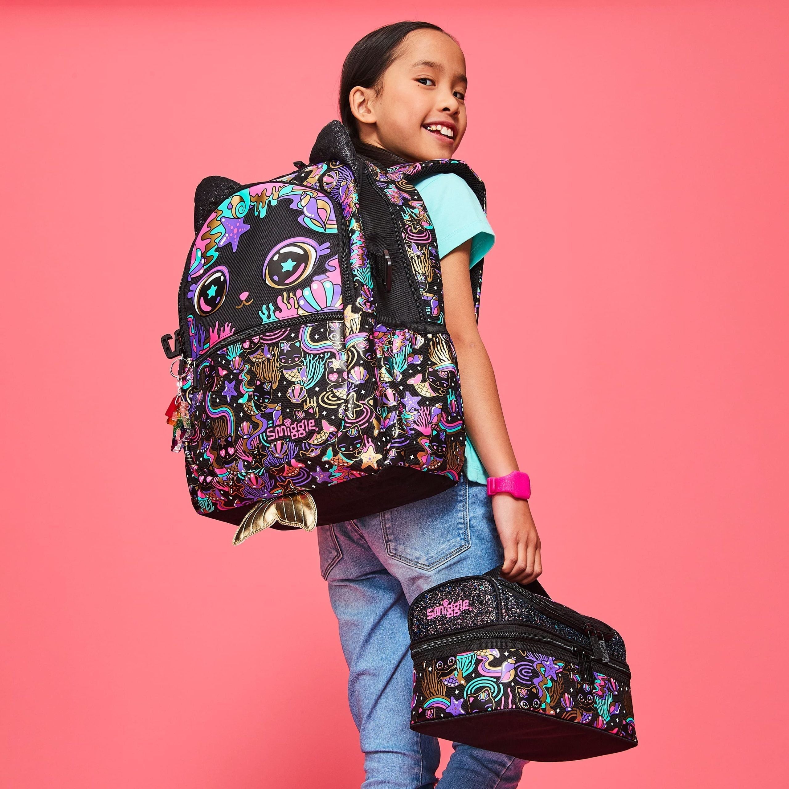 Smiggle - Fiambrera de Doble Capa Hey There