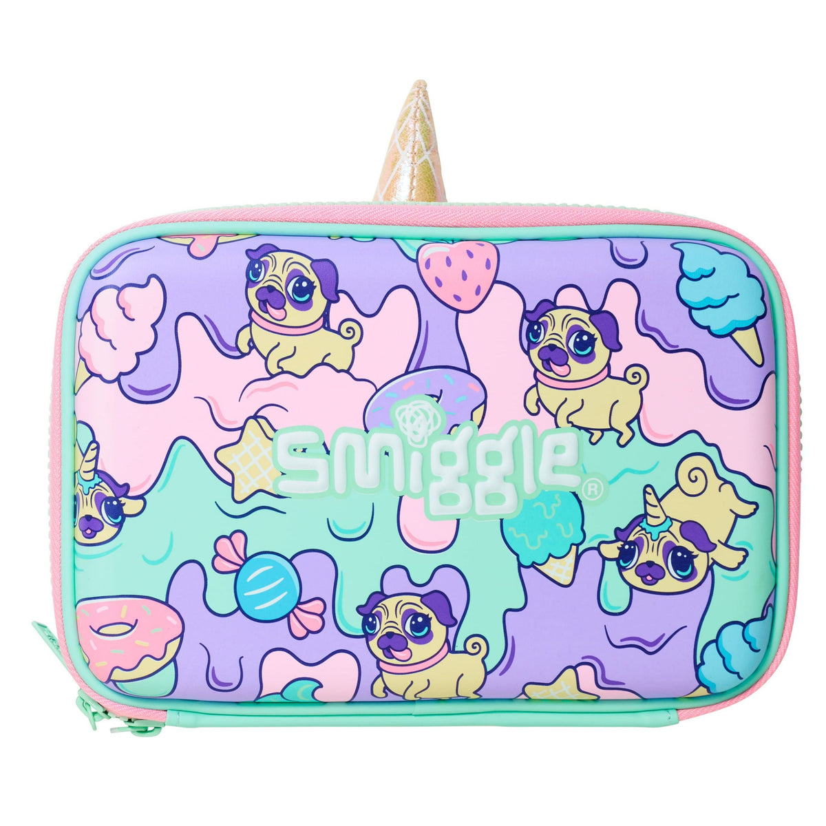Smiggle - Estuche rígido doble ¡Hola!