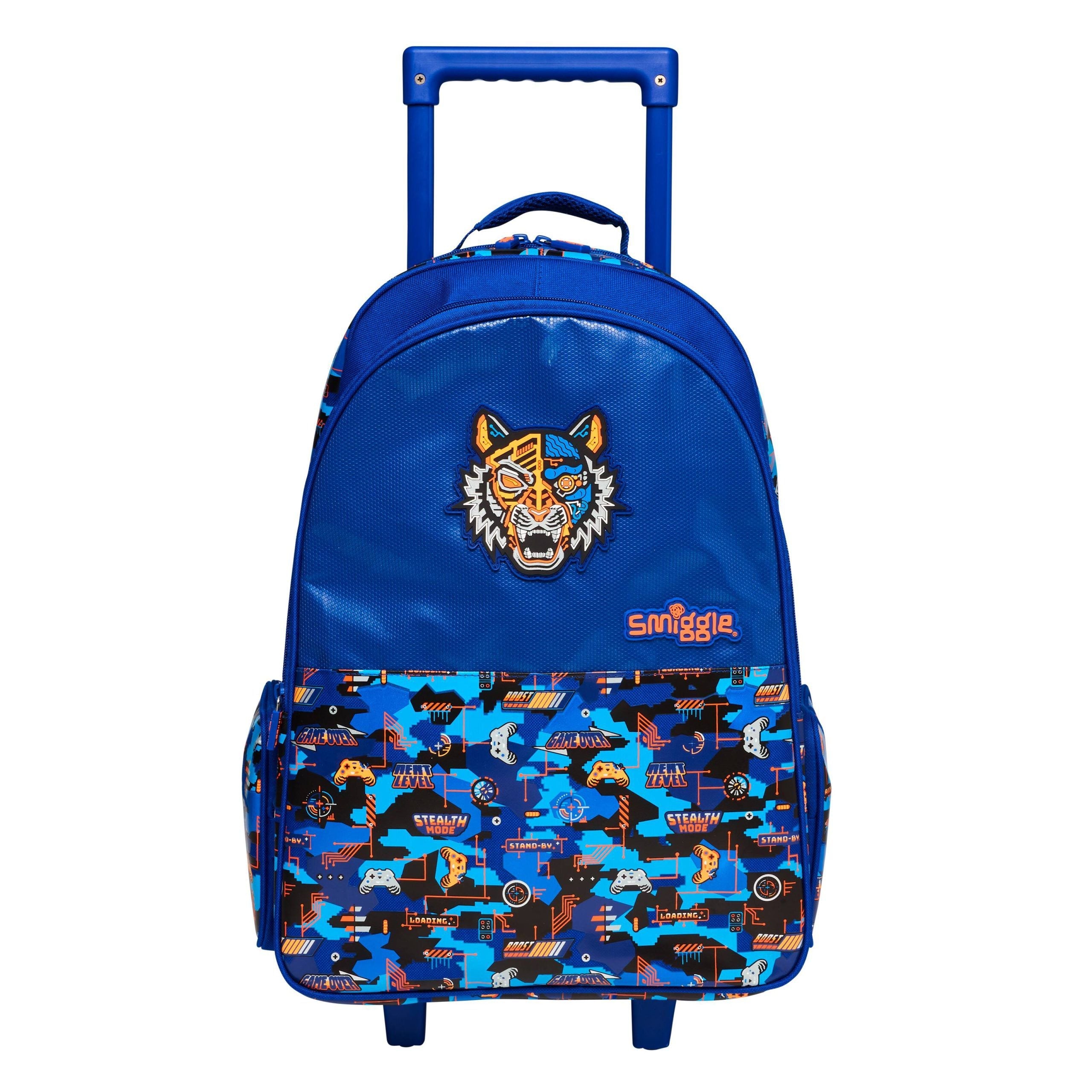 Smiggle - Mochila con ruedas y luz Hey There para la escuela y viajes