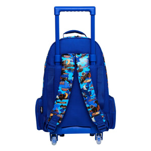 Smiggle - Mochila con ruedas y luz Hey There para la escuela y viajes