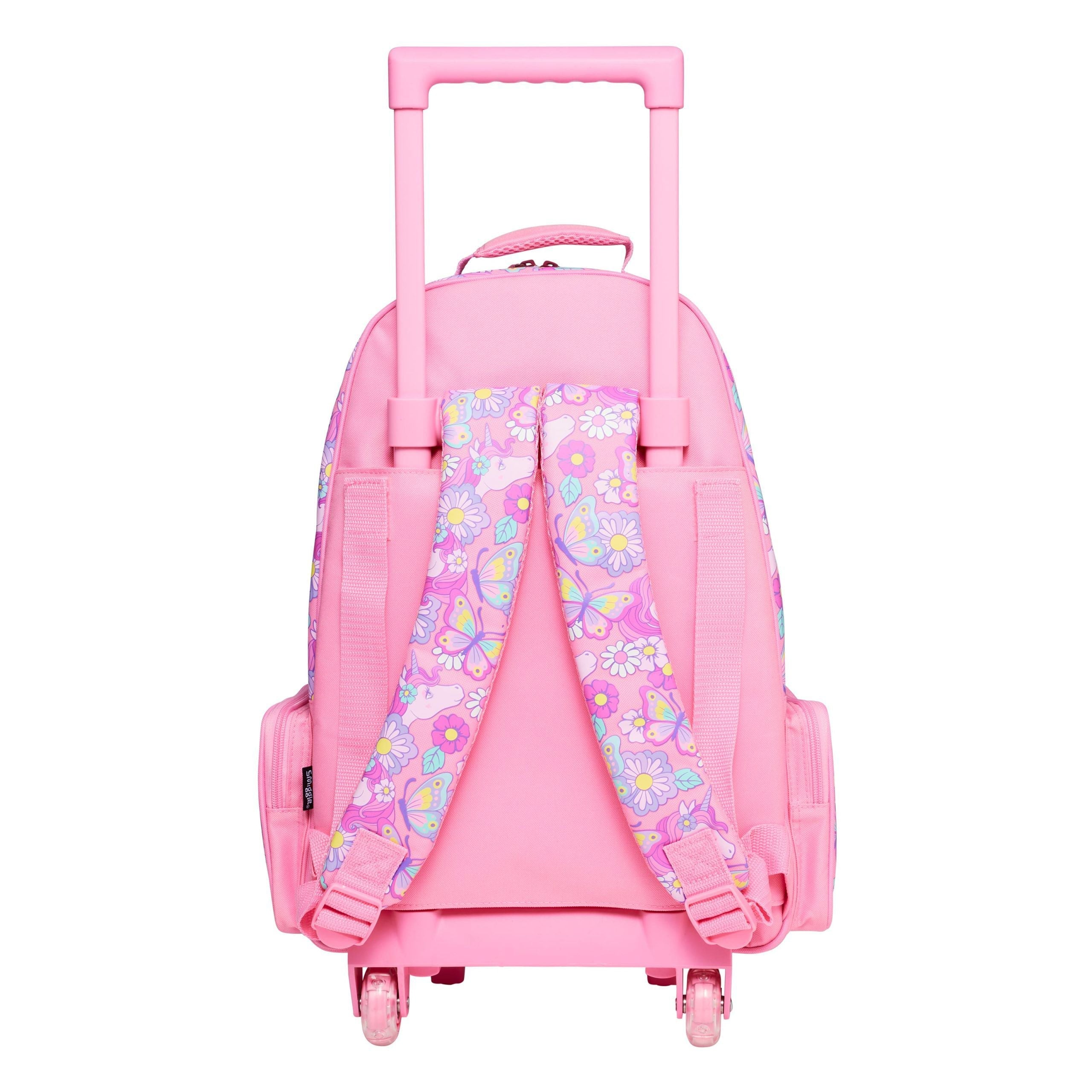 Smiggle - Mochila con ruedas y luz Hey There para la escuela y viajes