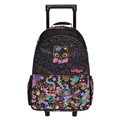 Smiggle - Mochila con ruedas y luz Hey There para la escuela y viajes