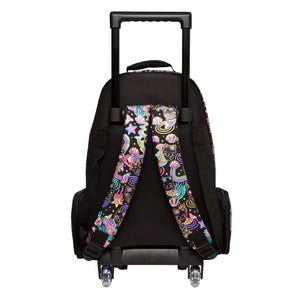 Smiggle - Mochila con ruedas y luz Hey There para la escuela y viajes