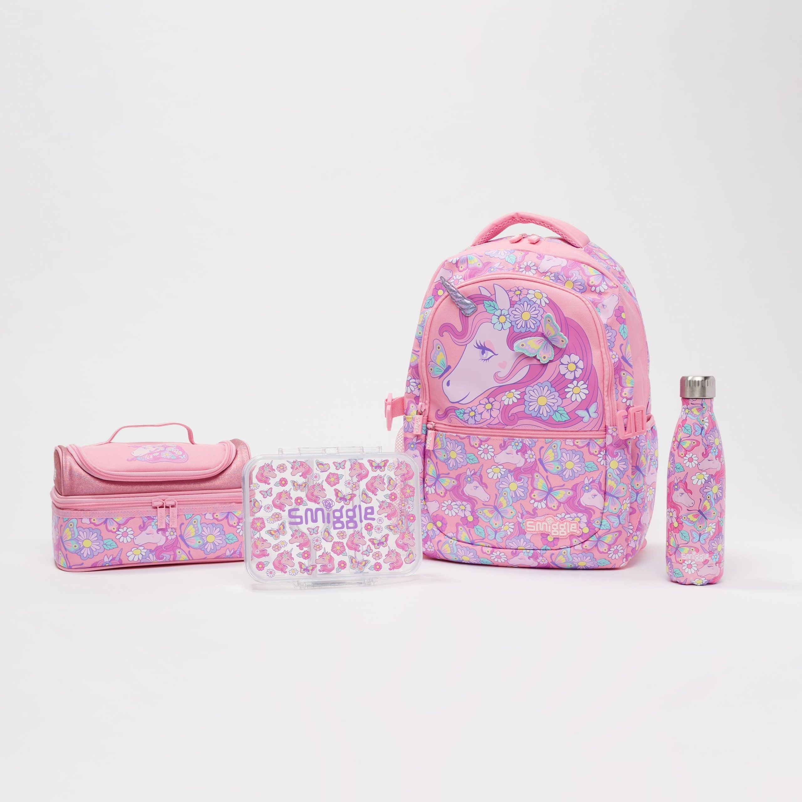 Smiggle - Conjunto de mochila Hey There