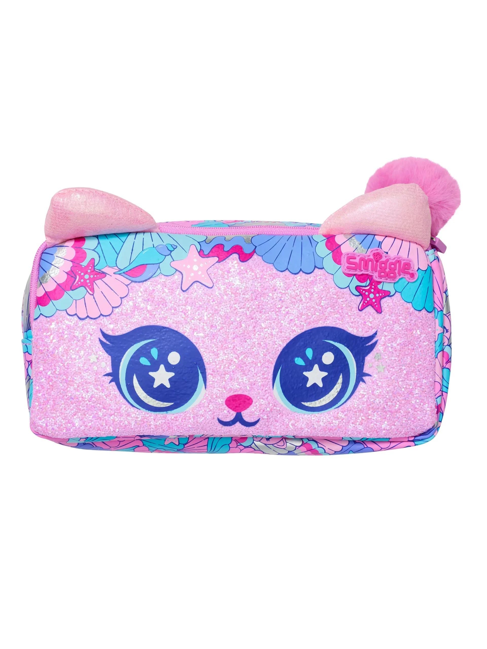 Smiggle - Estuche de Lápices de Dos Compartimentos Hi There