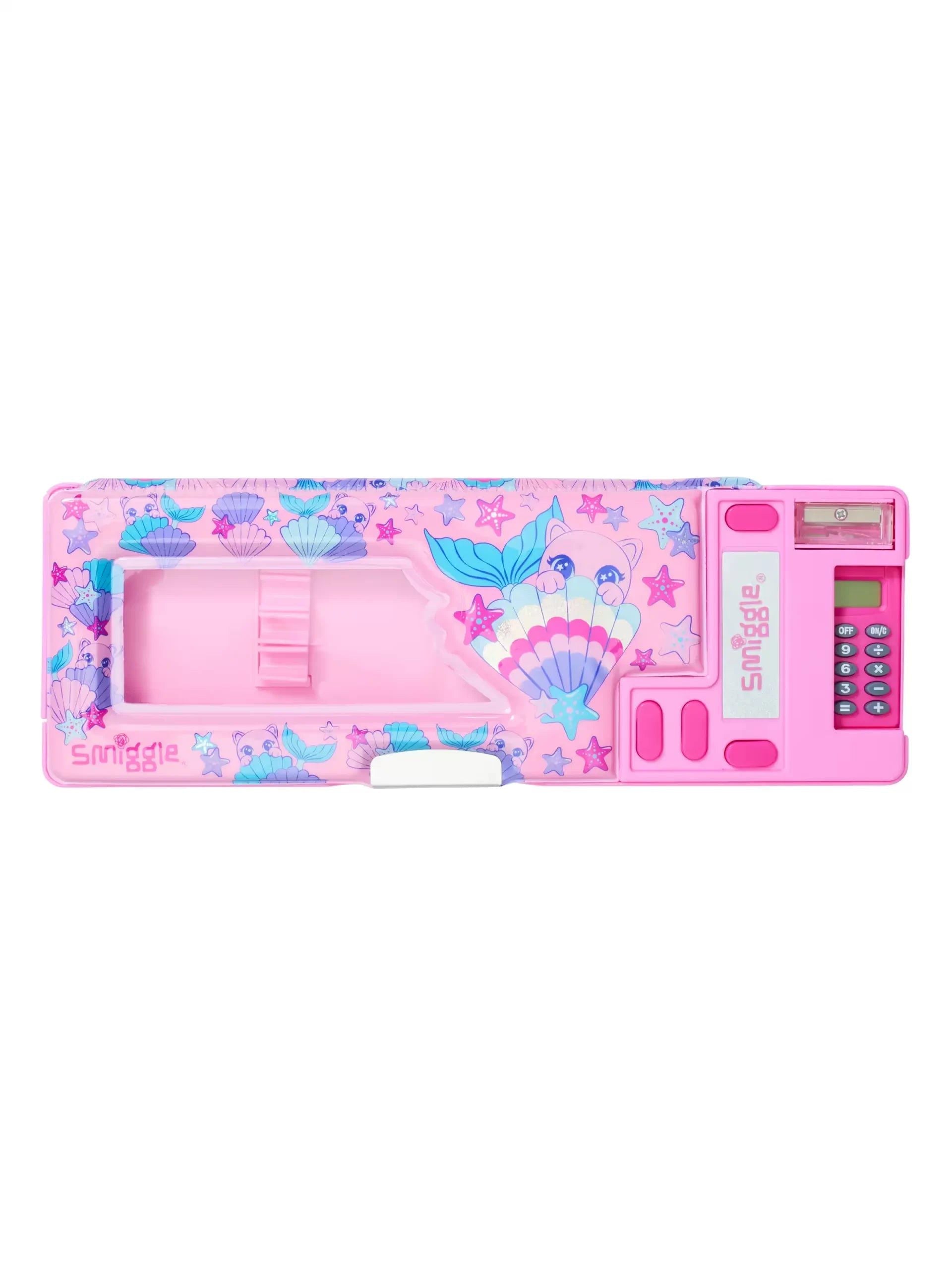 Smiggle - Estuche automático pop-out con calculadora Hi There Deniz Dünyası