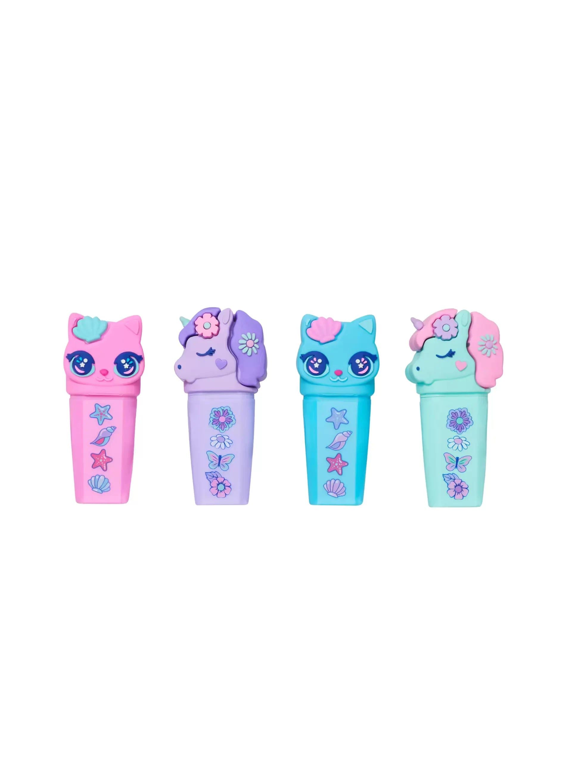 Smiggle - Paquete de 4 rotuladores fluorescentes ¡Hola!