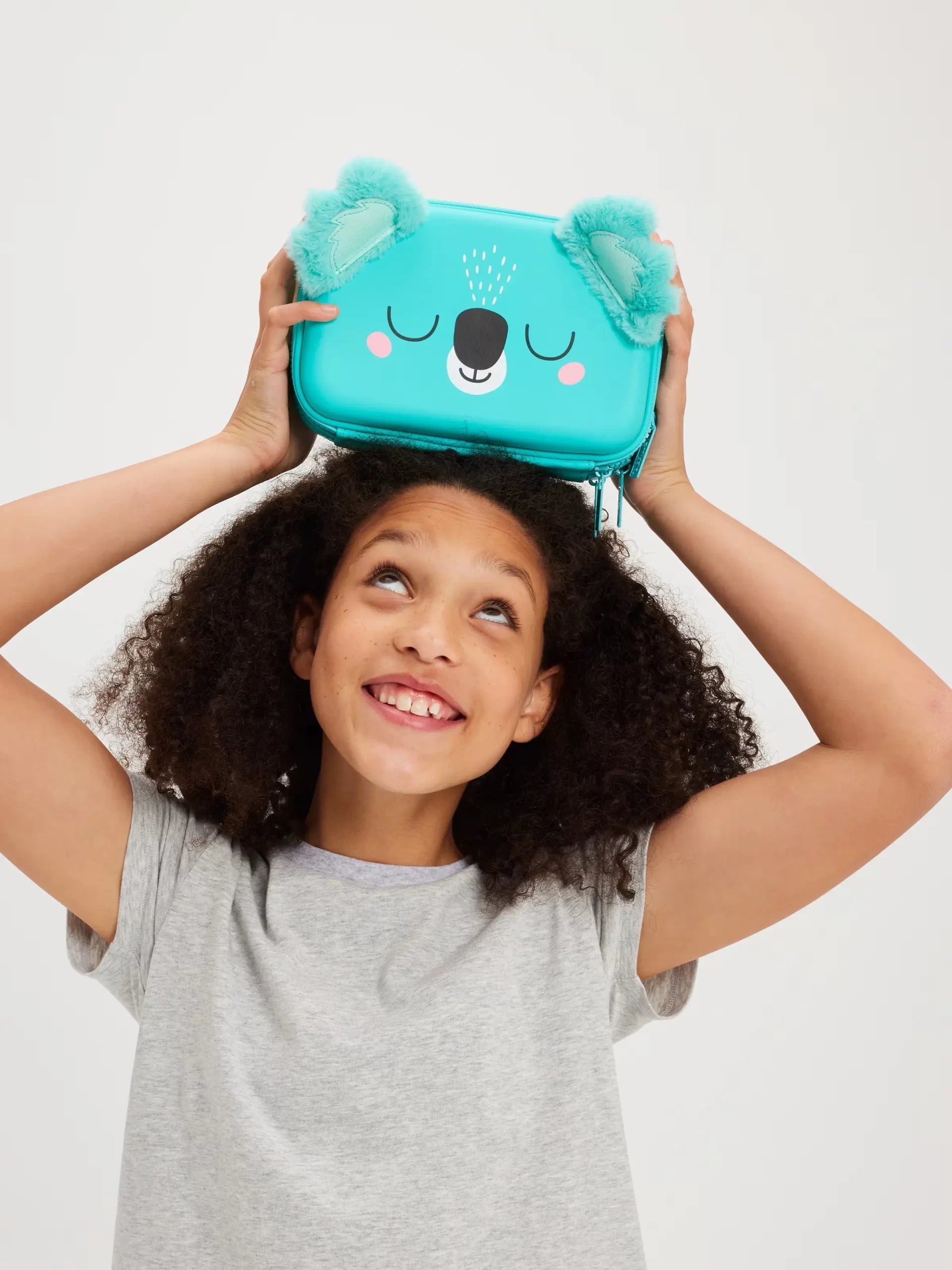 Smiggle - Estuche rígido de dos compartimentos Hi There