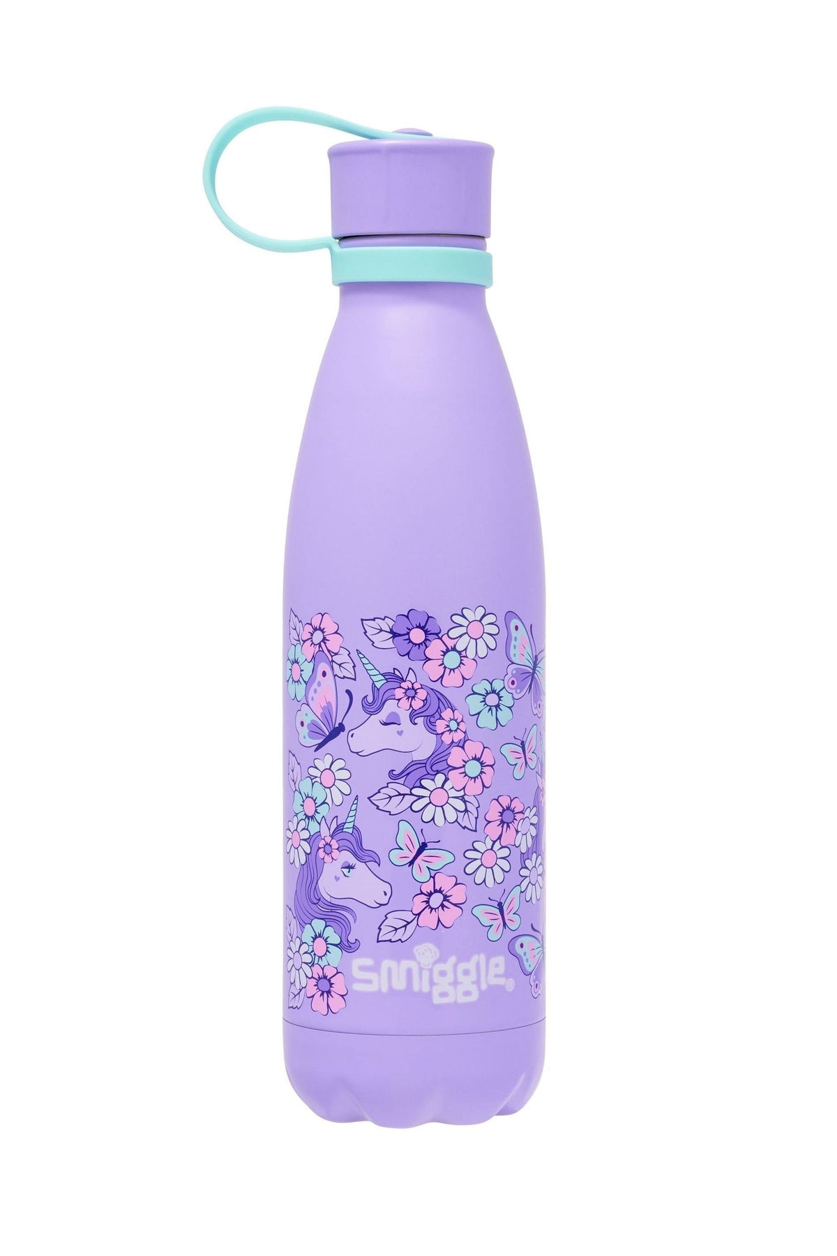Smiggle - Botella de acero inoxidable con tapa Hi There, 500 ml