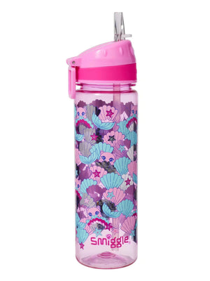 Smiggle - Botella de agua Hi There con pajita, sin BPA, 650 ml