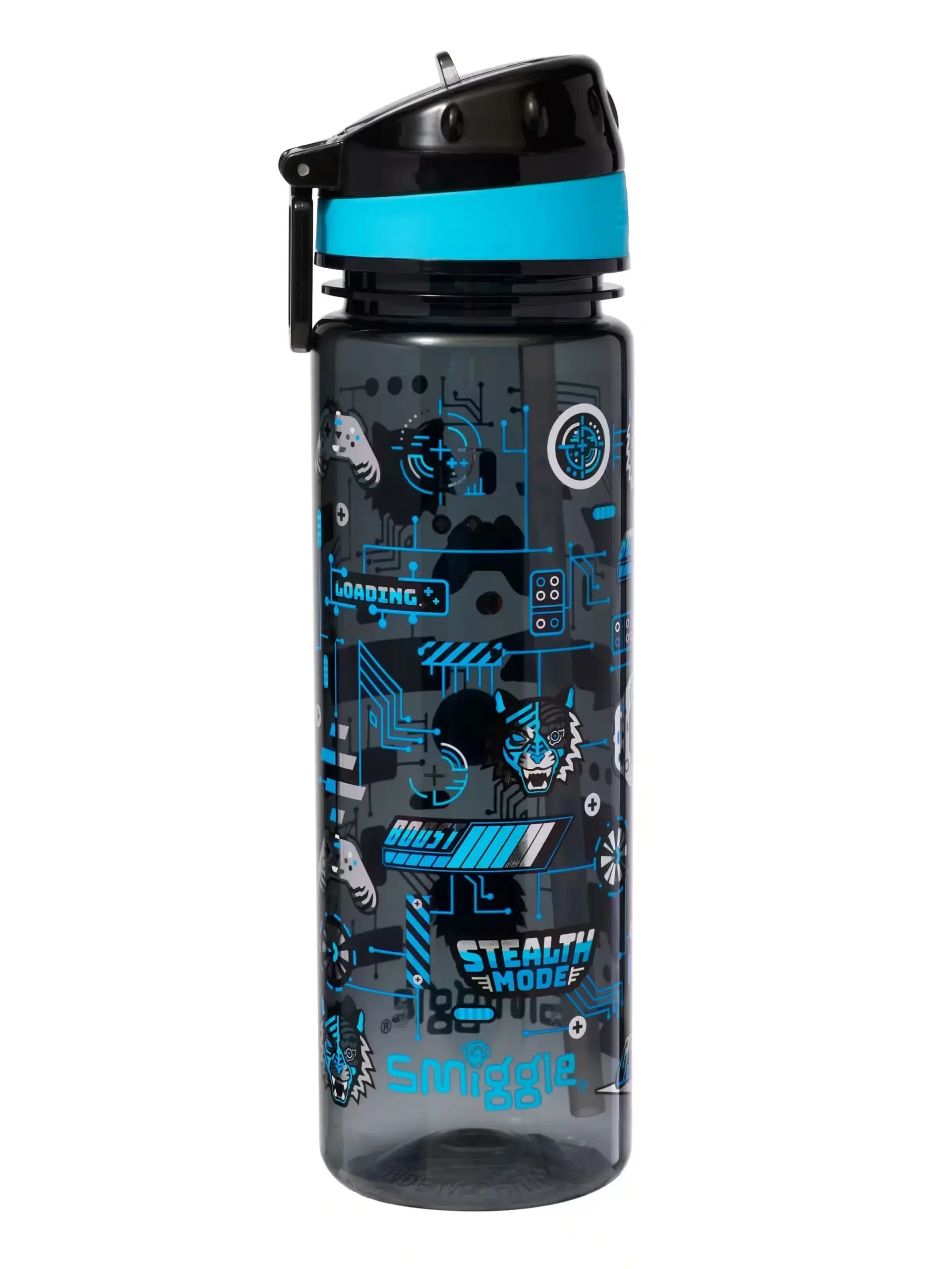 Smiggle - Botella de agua Hi There con pajita, sin BPA, 650 ml