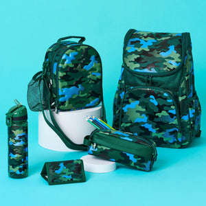 Smiggle - Mochila Hide Access verde militar