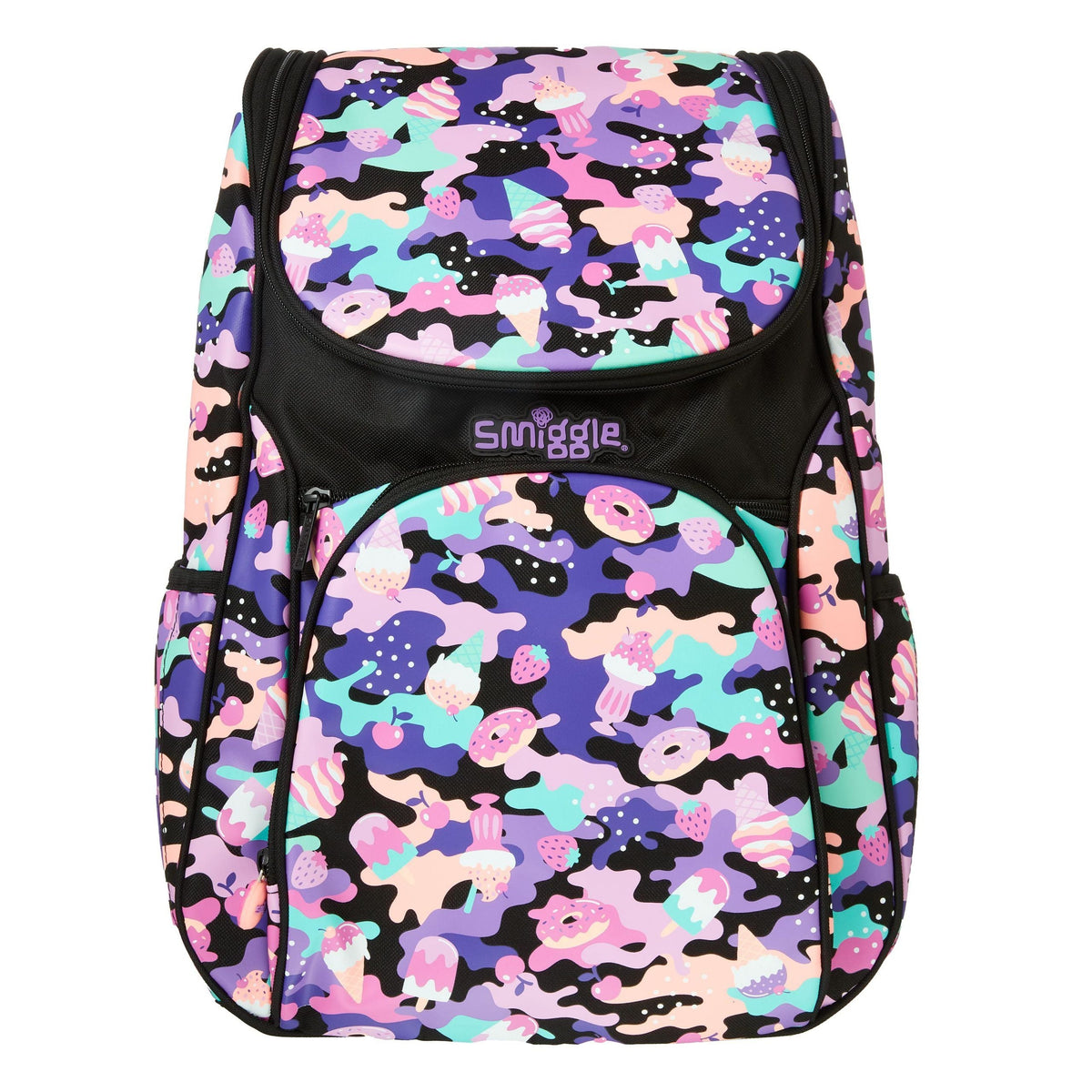 Mochila Smiggle - Hide Access negra y morada