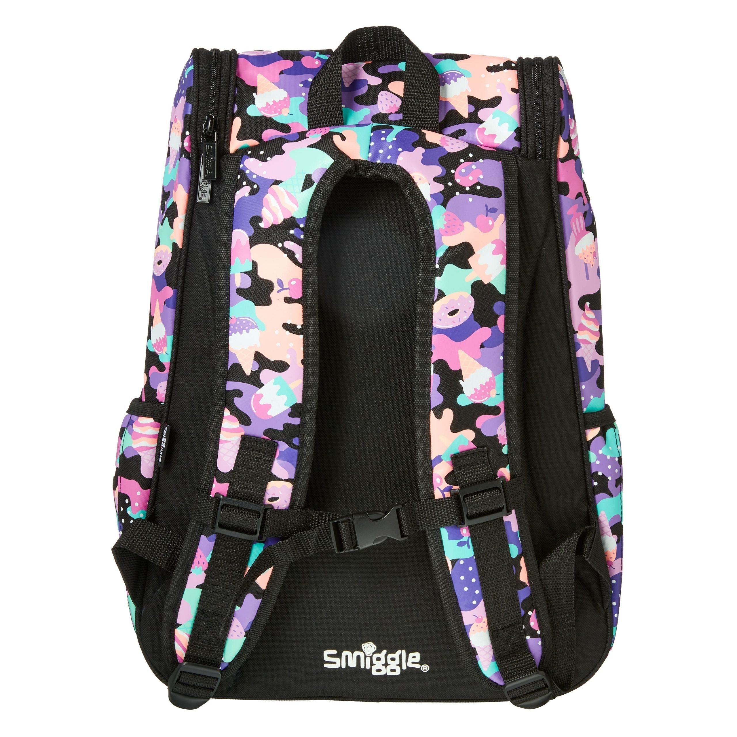 Mochila Smiggle - Hide Access negra y morada