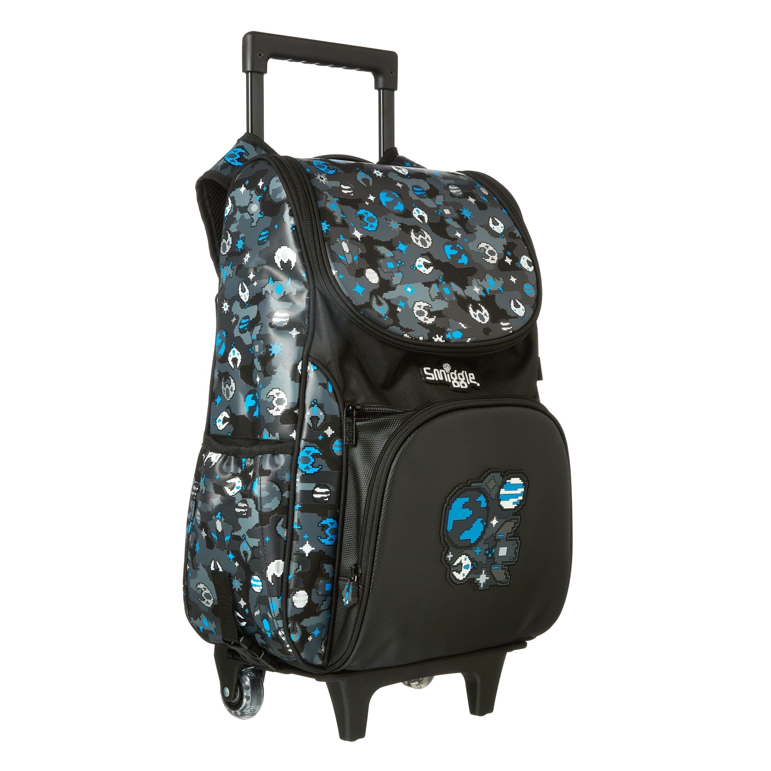 Smiggle - Maleta Escolar y de Viaje con Ruedas y Luces Hide