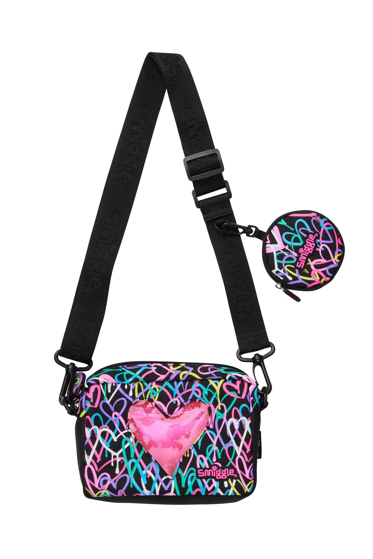 SMIGGLE - Bolso de Hombro y Monedero I Heart