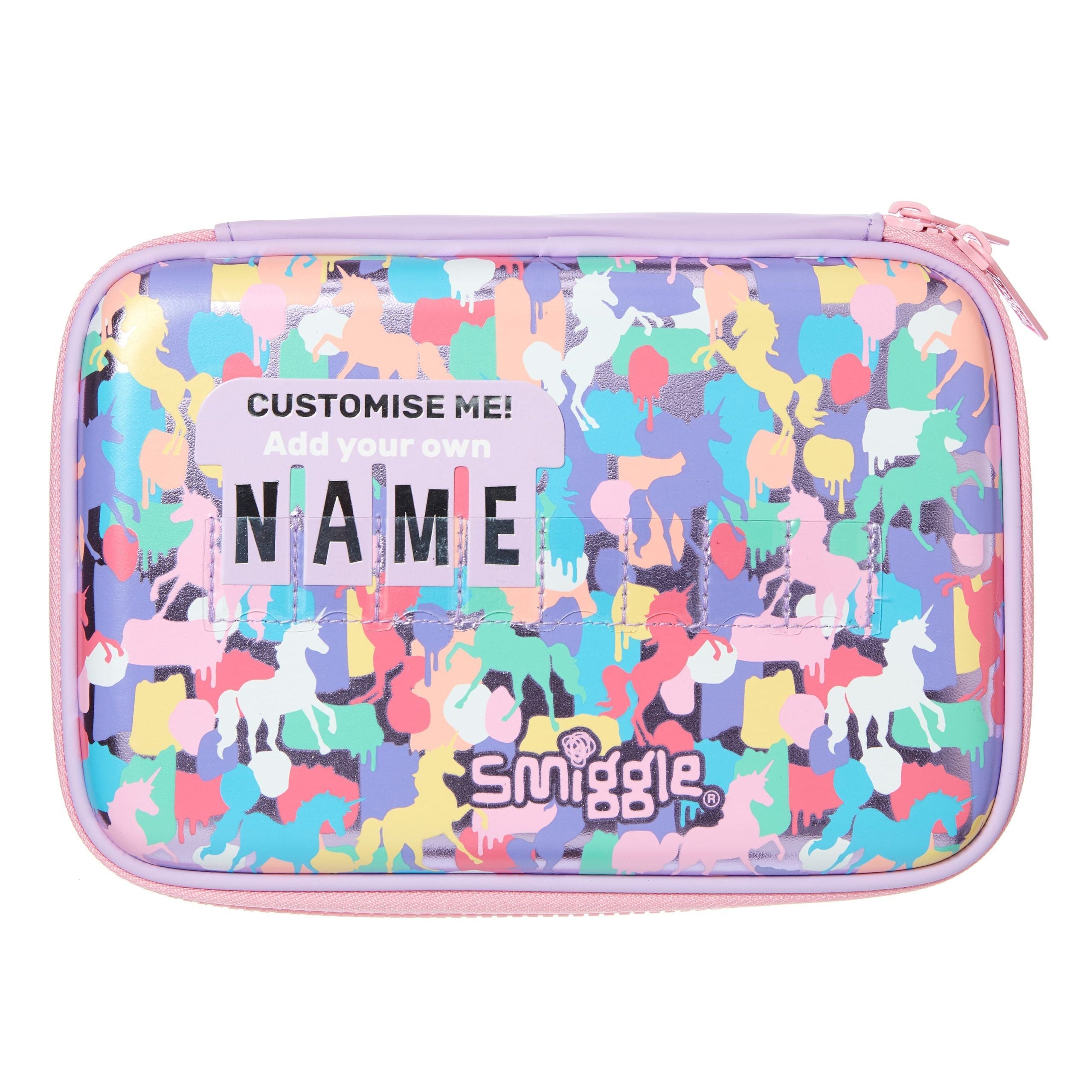 Smiggle - Estuche rígido Illusion con nombre