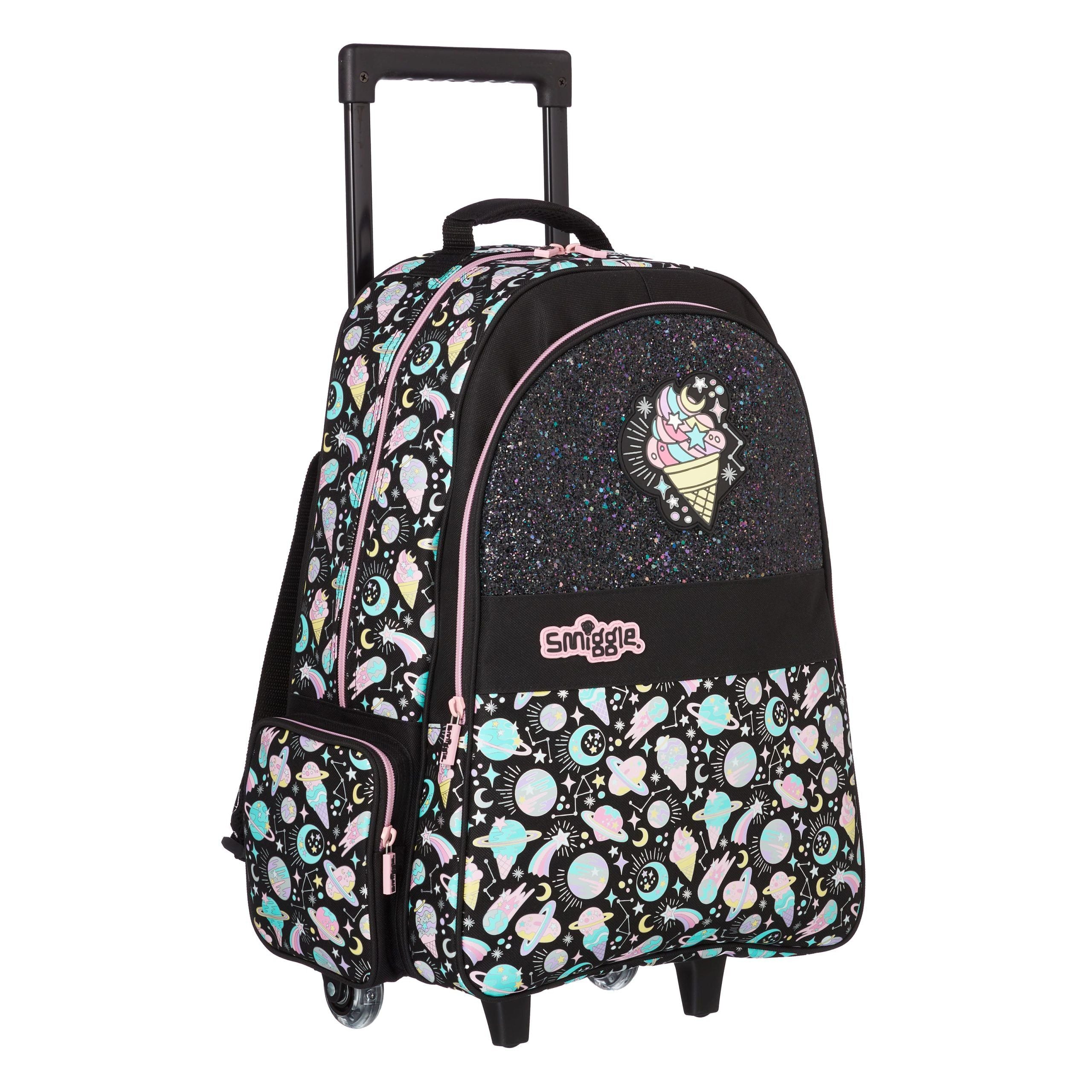 Smiggle - Mochila trolley con ruedas luminosas Beyond