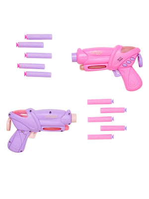 Smiggle - Juego de 2 pistolas de juguete lanzadardos con luces y sonidos