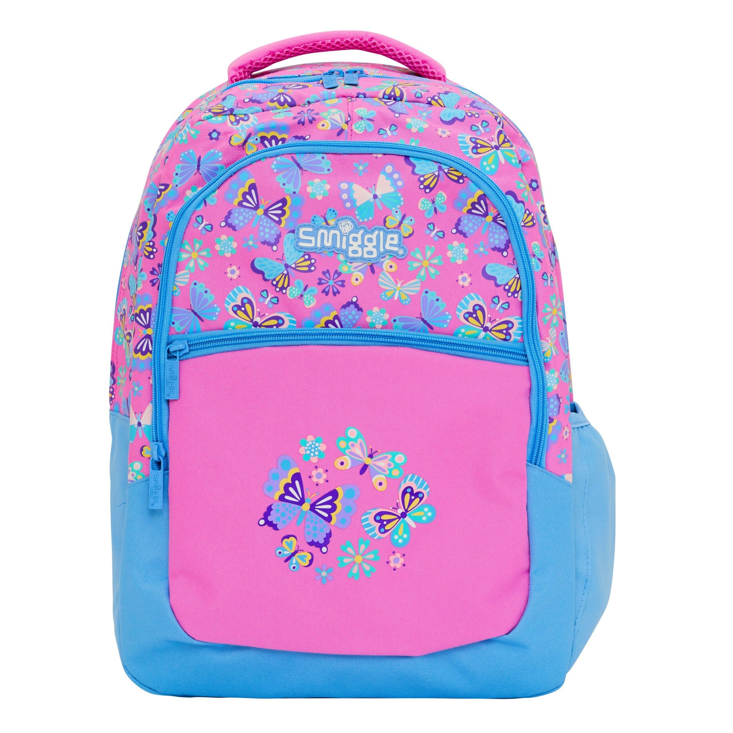 Smiggle - Mochila rosa Jump