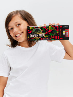 Estuche automático Smiggle Jurassic Park con calculadora