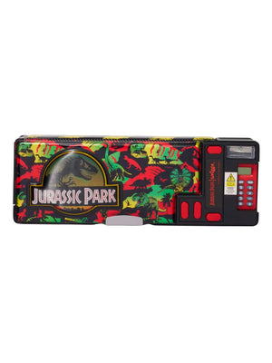 Estuche automático Smiggle Jurassic Park con calculadora