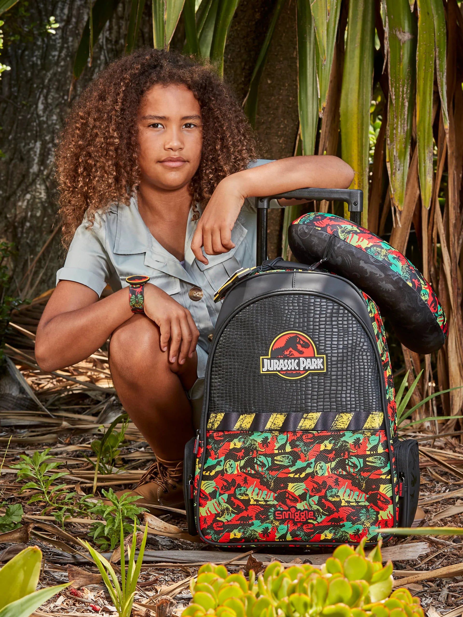 Mochila con ruedas Smiggle - Jurassic Park