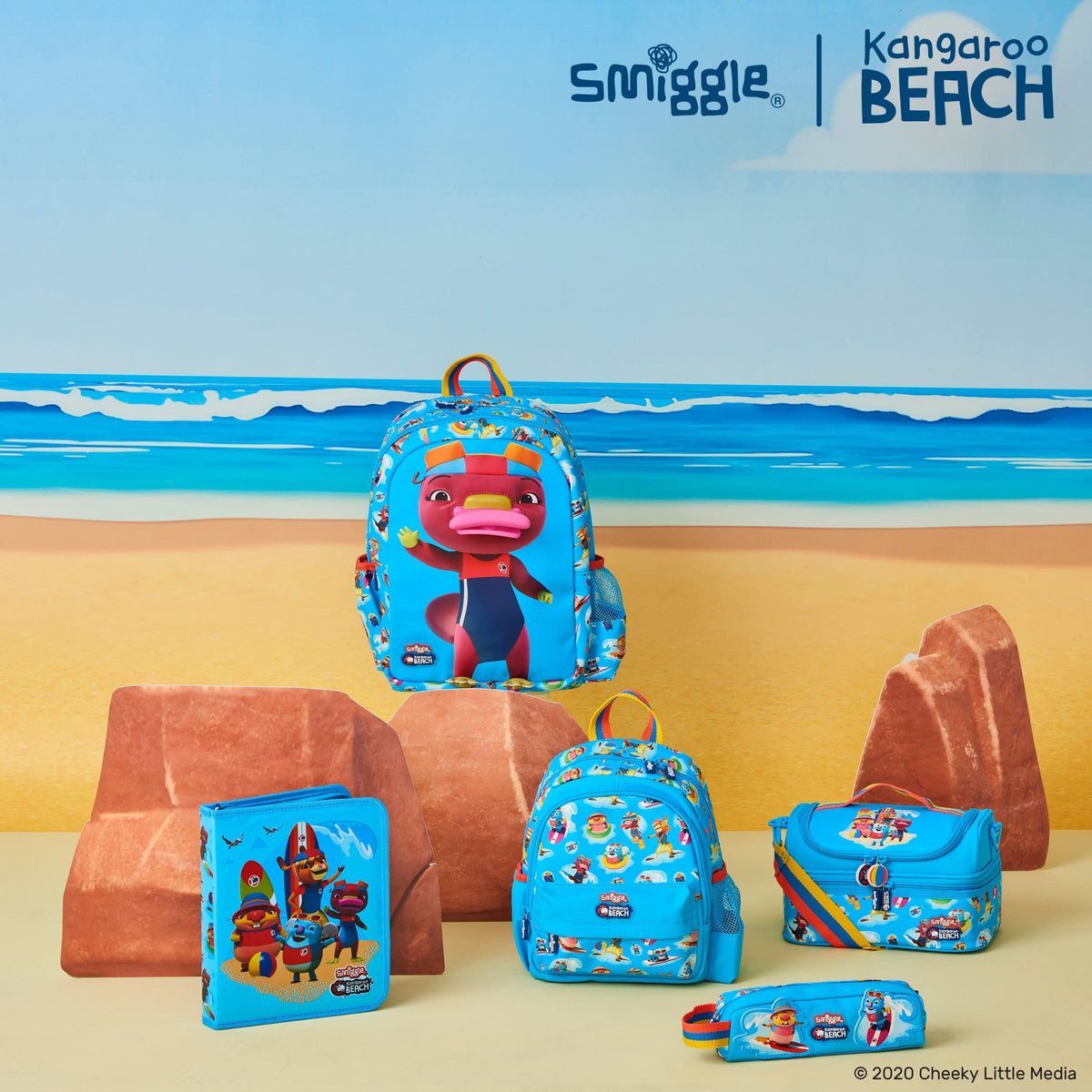 Smiggle - Bolsa de almuerzo doble Kangaroo Beach