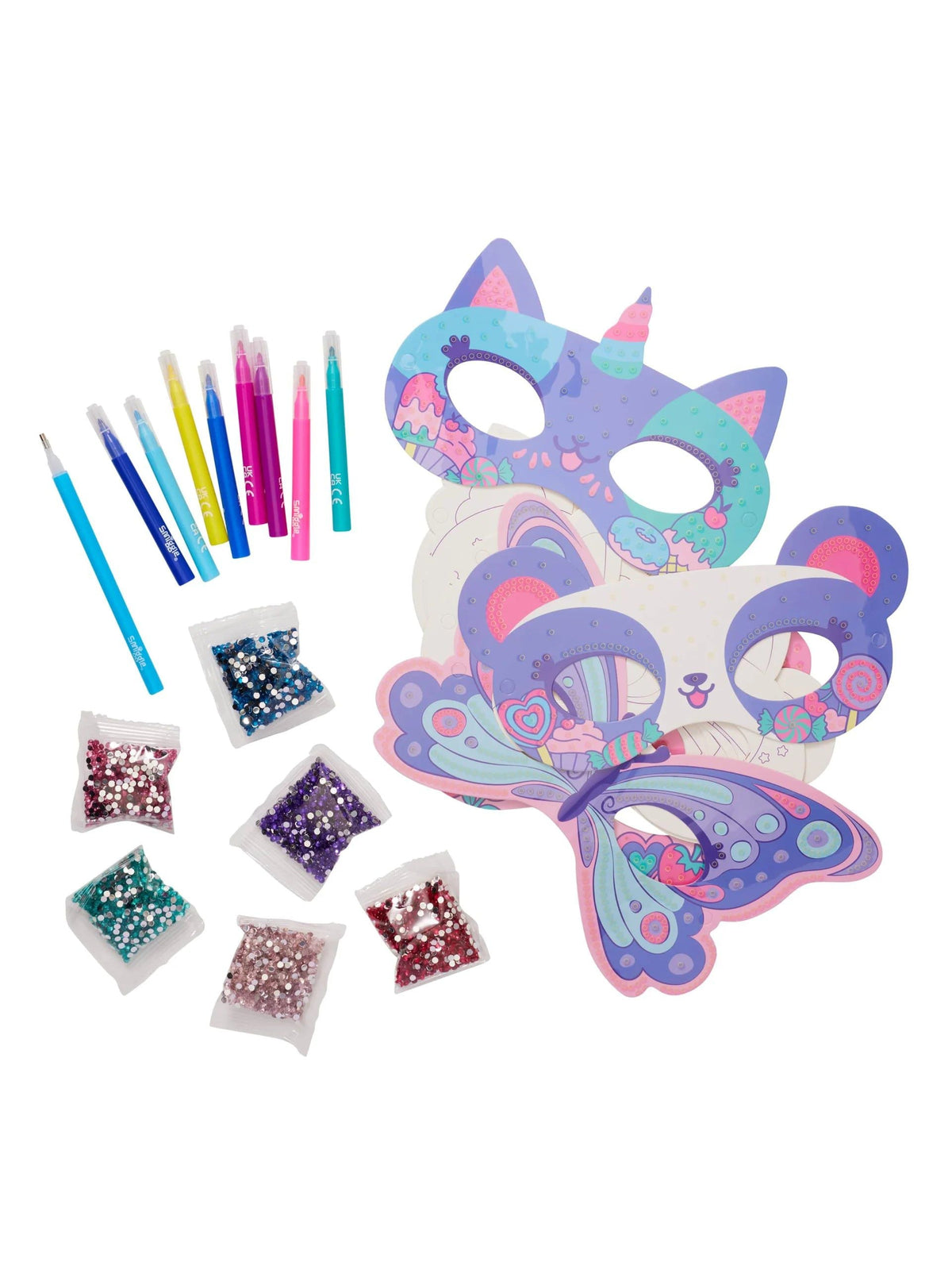 Smiggle - Kit de Mascarillas de Personajes Divertidos DIY
